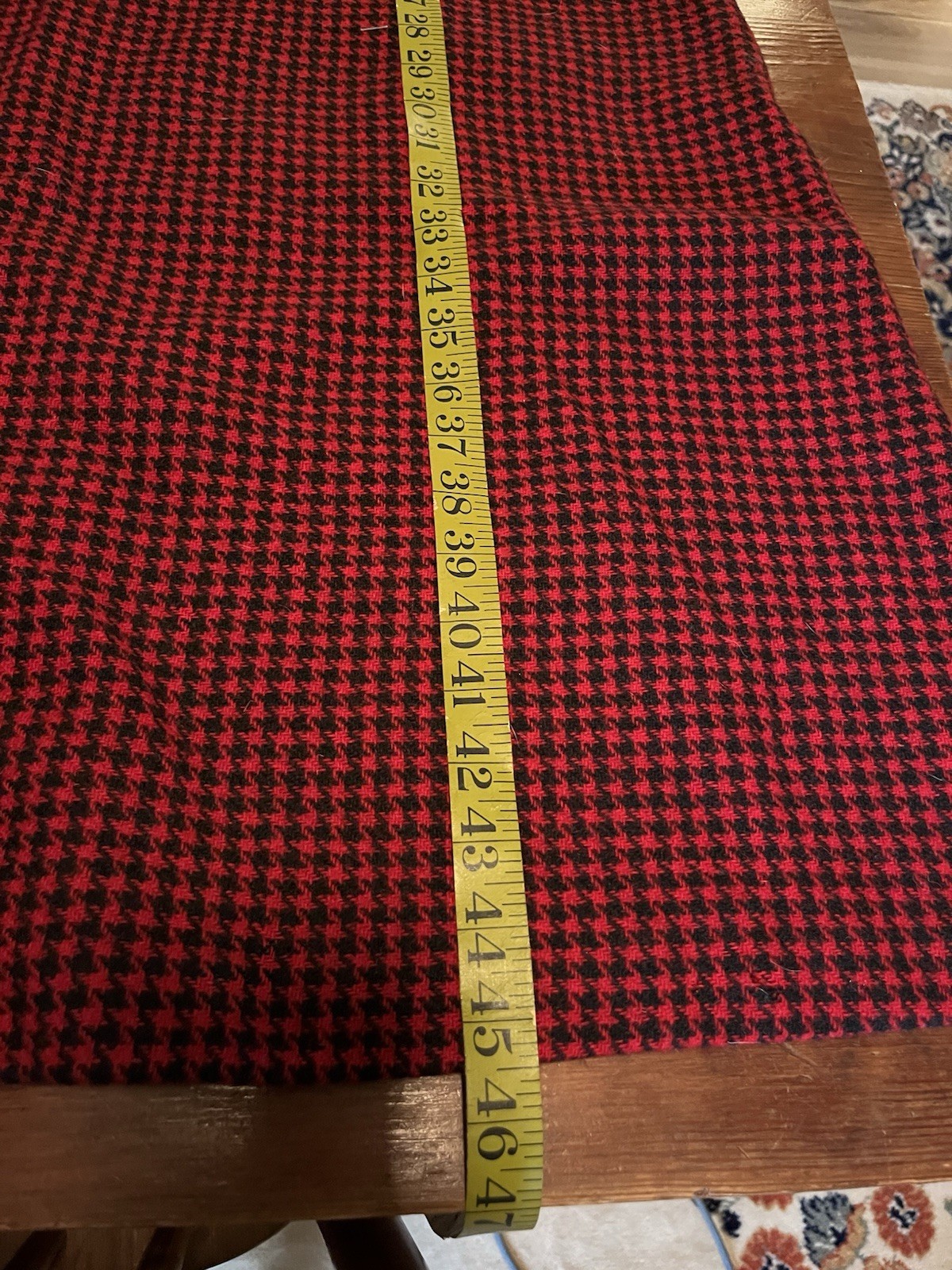 Vintage Aunt Abigail’s Attic 100% Wool Houndstooth Checked Dress, Medium,