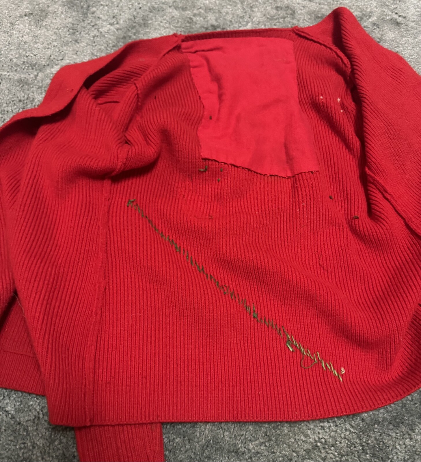 Vintage Olive Oyl Popeye Red Sweater Small – Spinach Juice Homemade Sewn