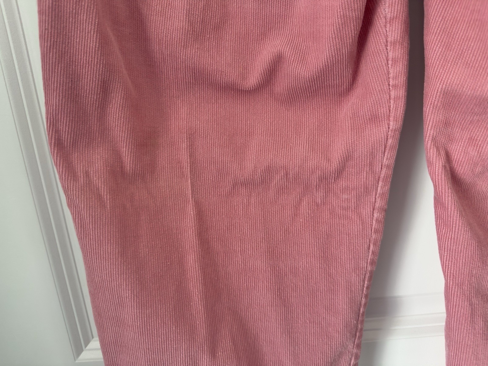 Early 1980s VTG Blair Pink Classic Corduroy Pants Size 14 Pull On Elastic Waist
