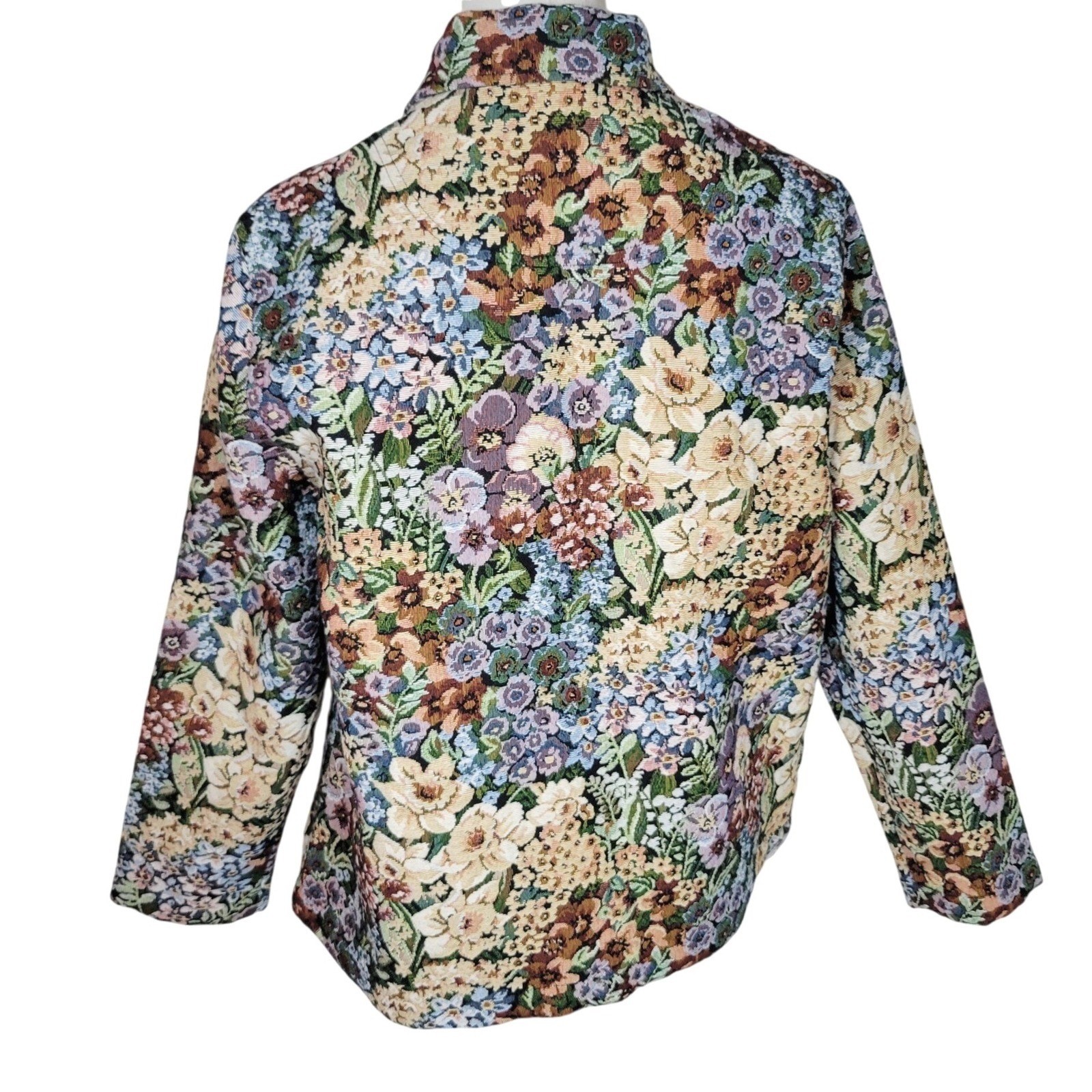 Draper & Damon’s Vintage Floral Tapestry Jacket M Cottagecore Academia Romantic