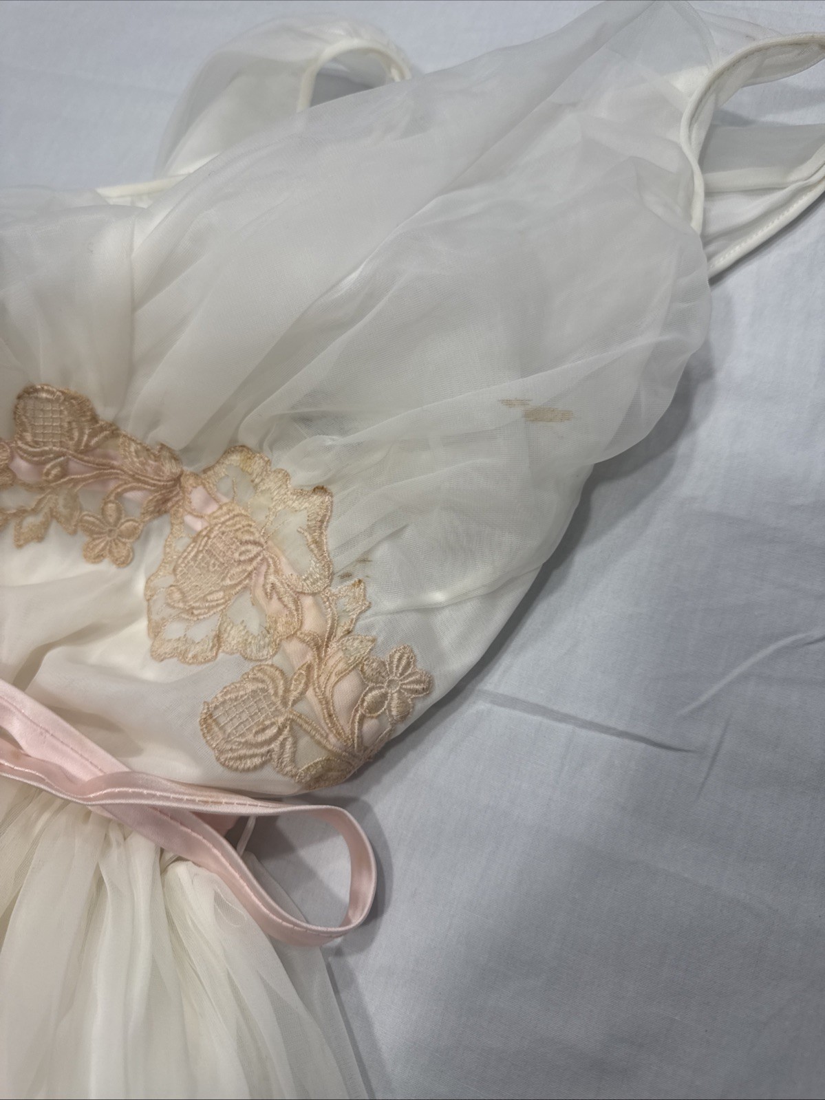Vintage 1950s Eyeful by the Flaums Sheer Chiffon Nightgown
