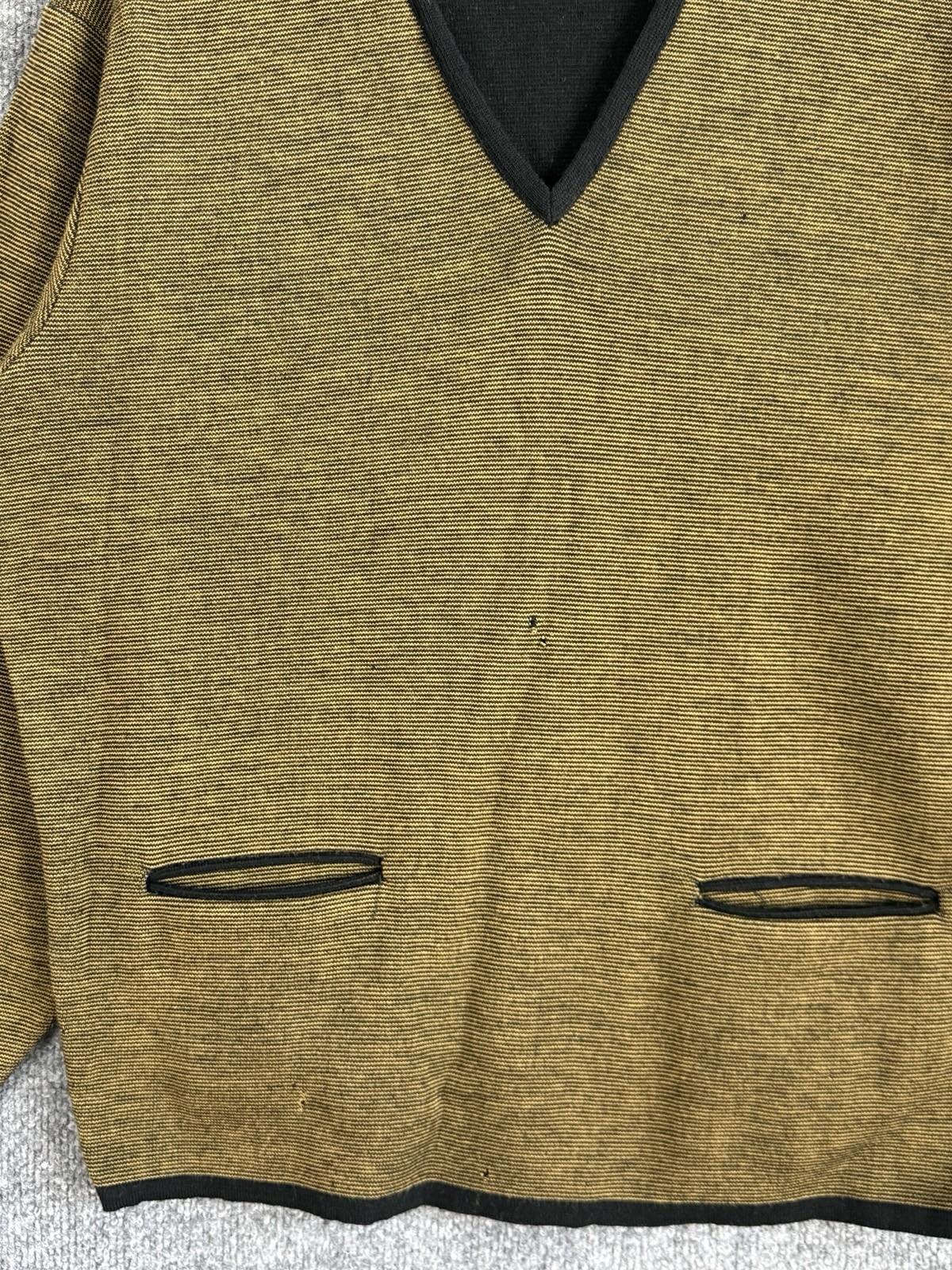 True Vintage Merino Australian Wool V-Neck Sweater 50s 60s Womens Large Union