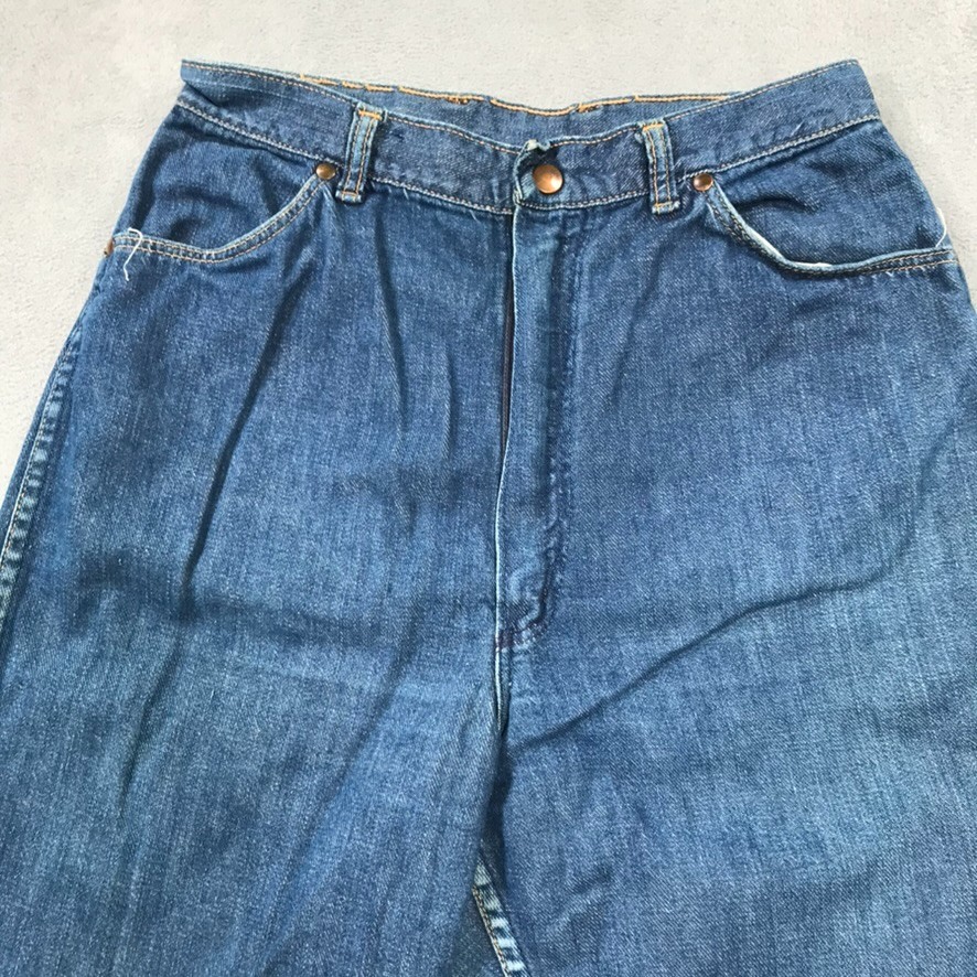 Vintage 50s Wrangler Blue Bell Sanforized Denim Bermuda Shorts Misses 16 (26″)