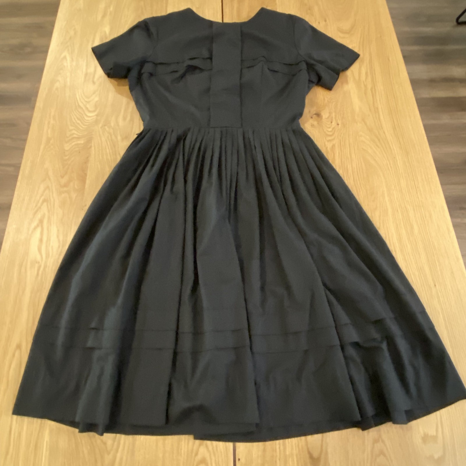 Henry-Lee Vintage Designer Sample dress Black Size 20 50’s Retro Wednesday Adams