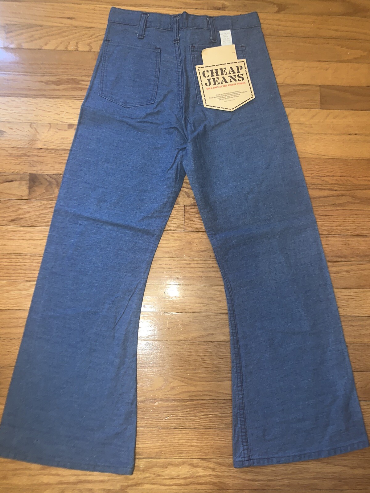 vtg 70s bell bottom Jeans Hippie Cheap Jeans MINT Vintage But New Sz 28