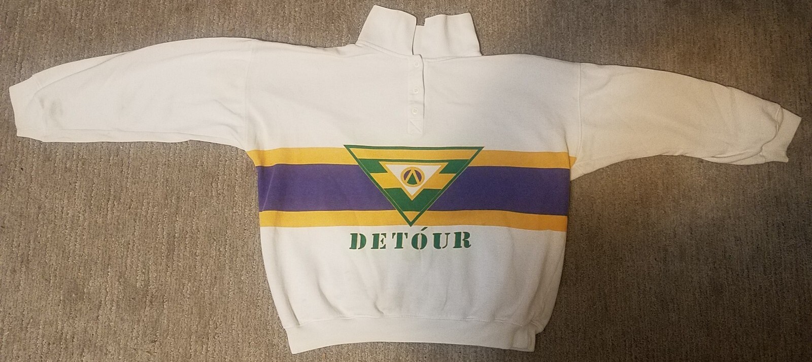 🔥RARE VINTAGE 80’s ORIGINAL VENEZIA SPORTSWEAR DETOUR BUTTON SHIRT SIZE 14/16