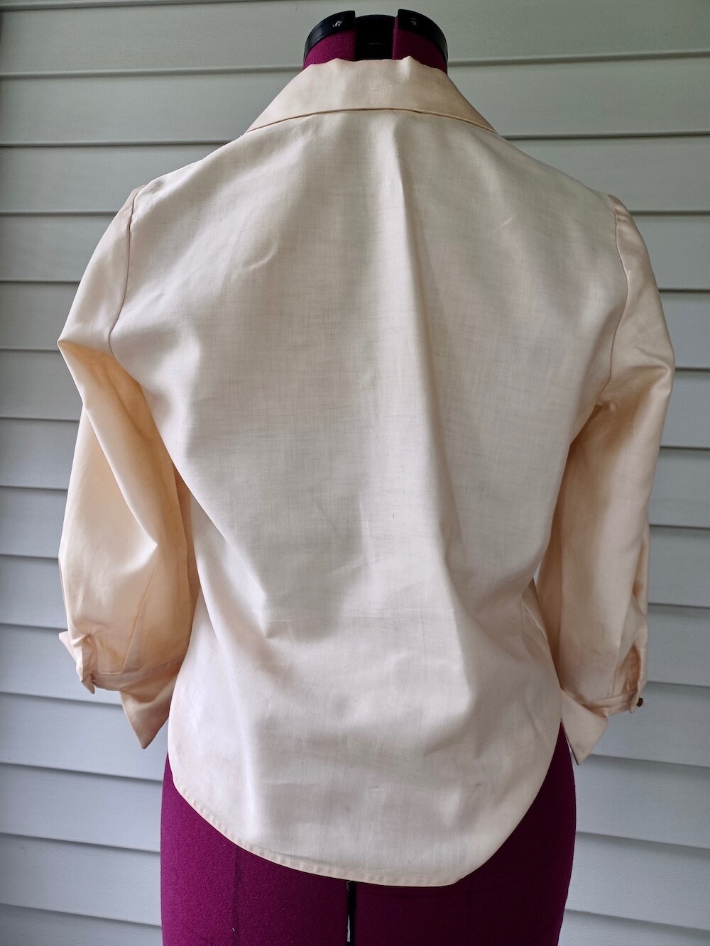 Vintage 60s Malbe Original 2 Pc Size 12 Appliqué Shirt and Slim Ankle Pant Suit