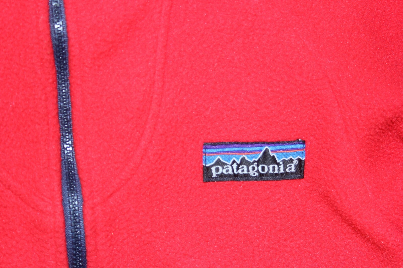 RARE Vintage 70s Patagonia Big Logo Womens Fleece Jacket Size 11/12 Full Zip