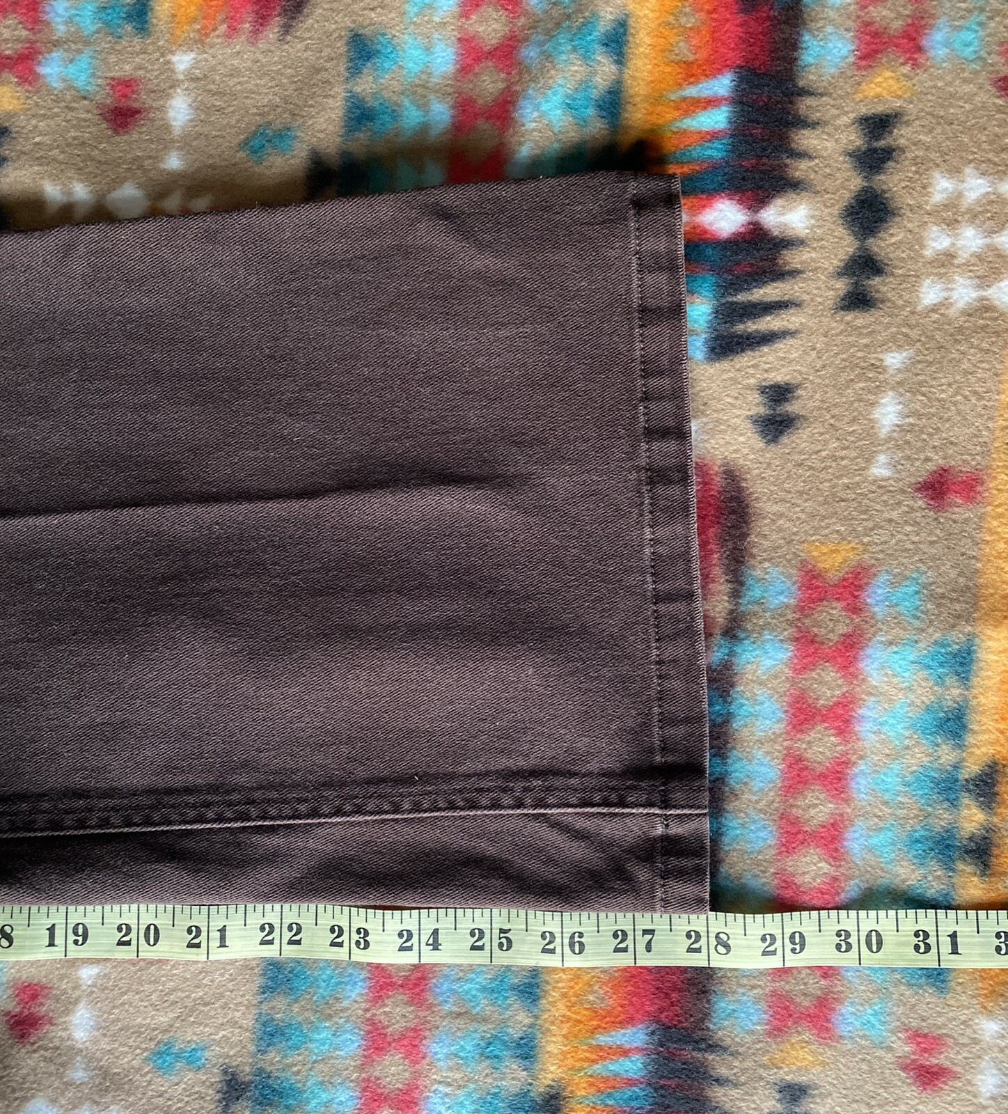 Michael Kors VTG Y2K Womens Flared Pant Size 14/28 Brown Low Rise Stretch Casual