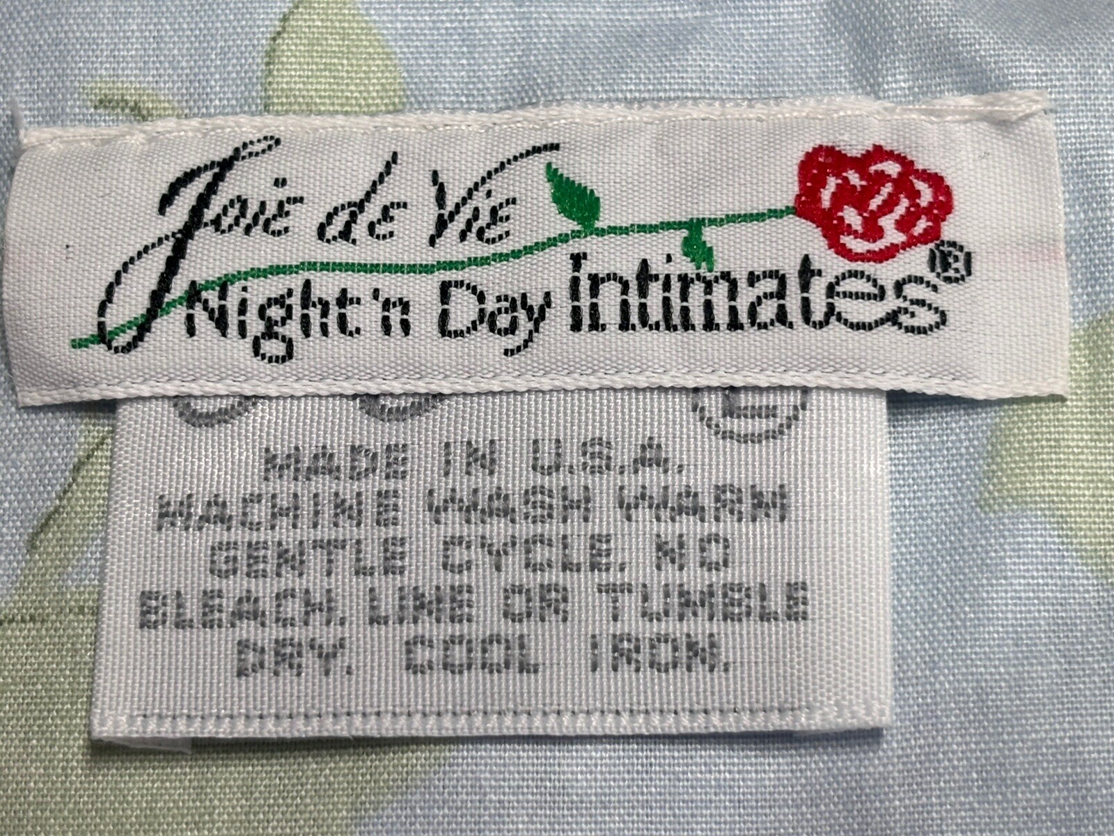 NEW! Vtg Joie De Vie Ariel Floral Cotton Robe Large Lace Trim Cottage Core Long