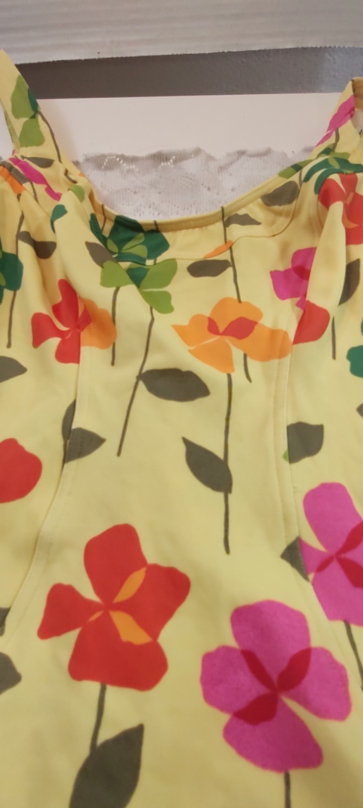 Vintage Sun Fun By Ari Size 12-B Y2K Vibrant Colored Flowers Cheeky Bottom