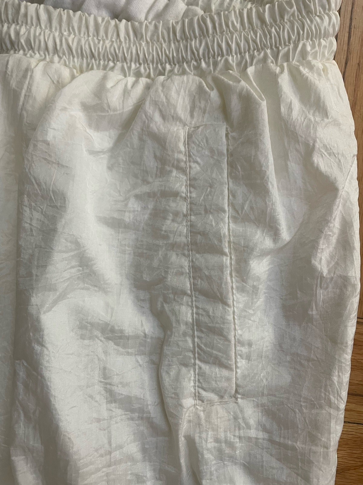 Vintage 90s IZZI Sport Windbreaker Tracksuit White Nylon Colorblock Retro L