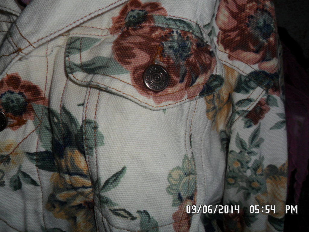 ORIGINAL VINTAGE 80s Womens 100% Cotton SISLEY Jacket + Jeans Size S + 32