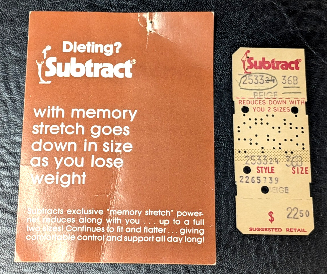 Vintage Subtract 36B Beige Shapewear Bodysuit Body Briefer Shaper Girdle 2533