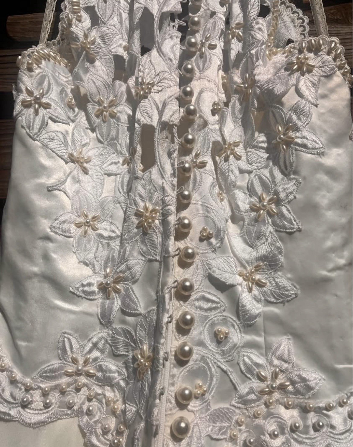 De Villiers Designer Collection Hatfield White Vintage Wedding Dress (READ DESC)