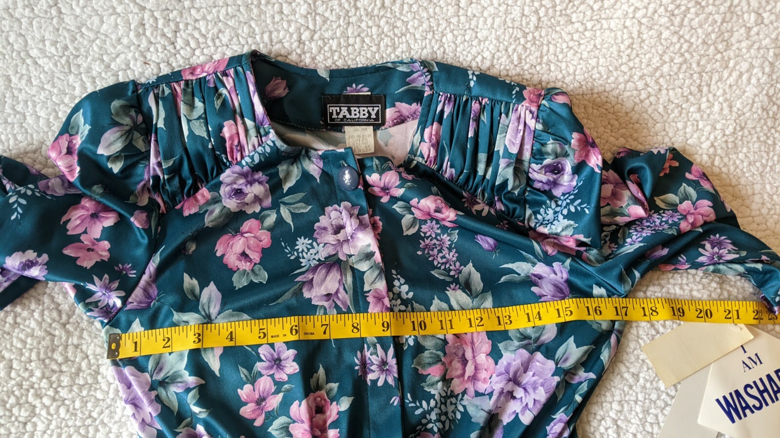 NWT TABBY OF CALIFORNIA PRAIRIE Dress Sz 6 Petite Pink Green Floral Cottagecore