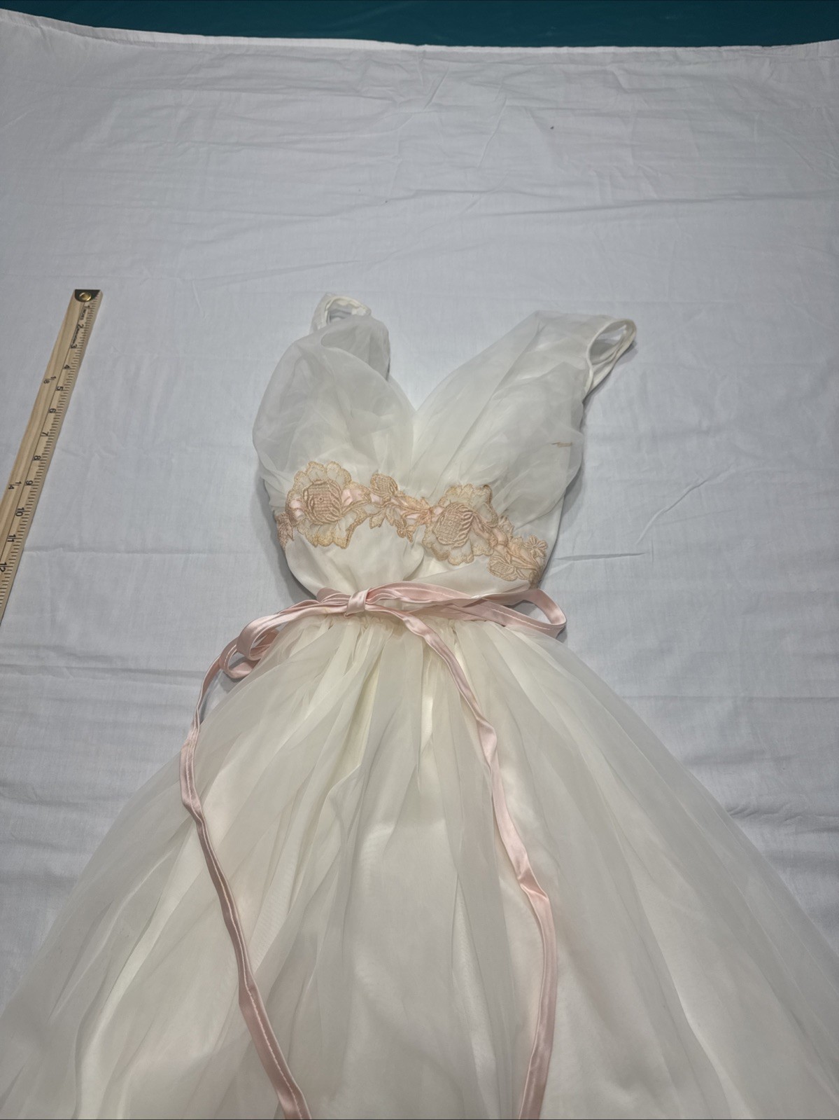 Vintage 1950s Eyeful by the Flaums Sheer Chiffon Nightgown