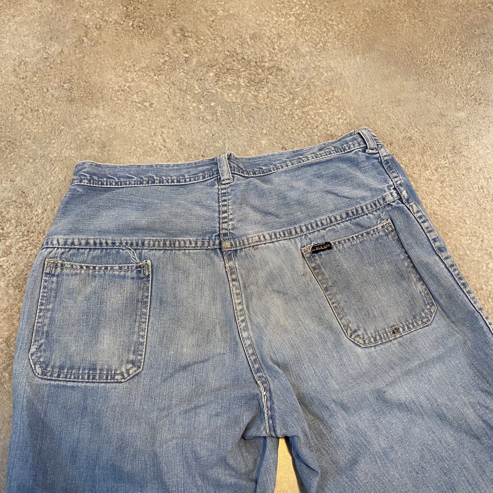 Vintage 80s Hands Off Flare Bell Bottom Jeans 33 X 30 True Vintage Boho Indie