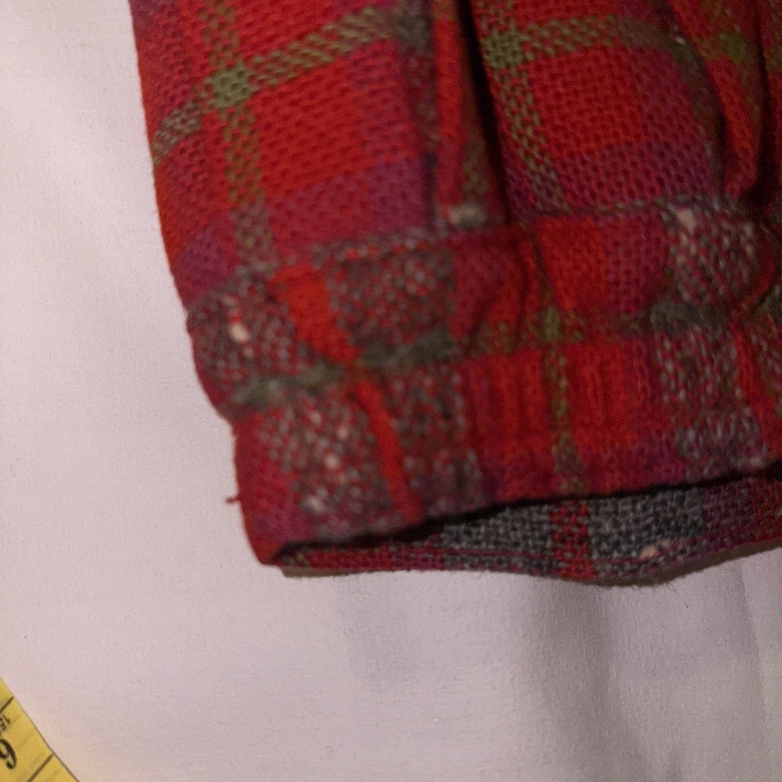 Vtg Minnesota Tailored Skirt Woolen Co. Mills Pleated Red Plaid 40s 50s 60s 70s