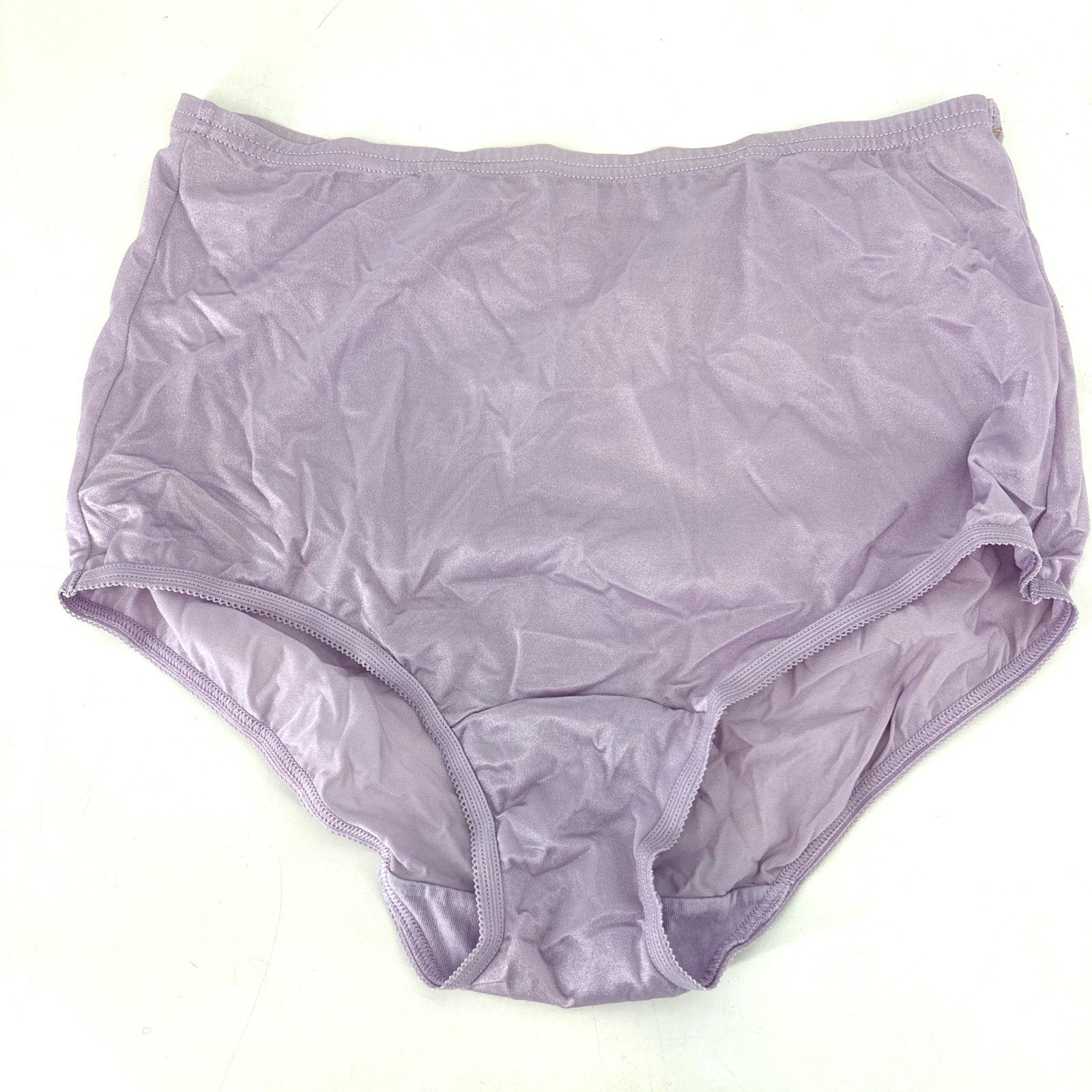 Vintage Vanity Fair Satin Brief Panties LOT Size 6 Purple Green Blue Shiny Gloss