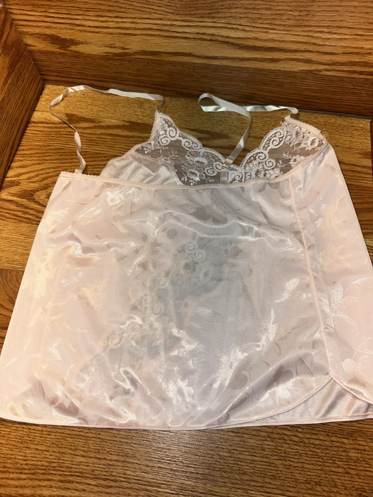 VTG JC Penny Intimate Thoughts Adonna Camisole USA Babydoll Pink Sz Med 6490 EUC