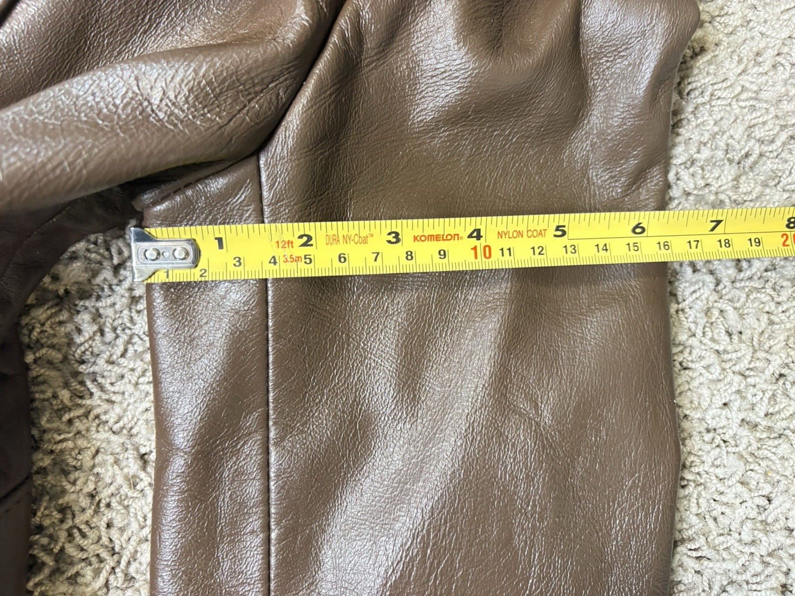 70s Womens S Raccoon Fur Brown Leather Peter Caruso Belted Jacket Coat Vintage