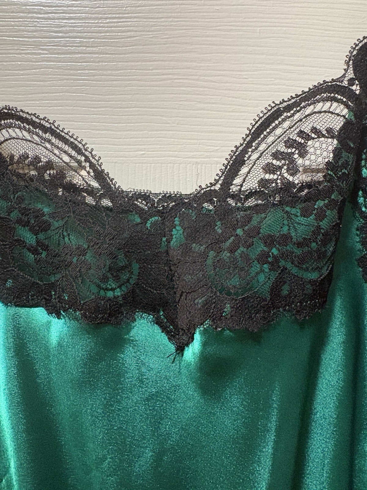 NWT Vintage Fantasies Morgan Taylor Green High Cut Teddy Negligée M 80s 70s USA