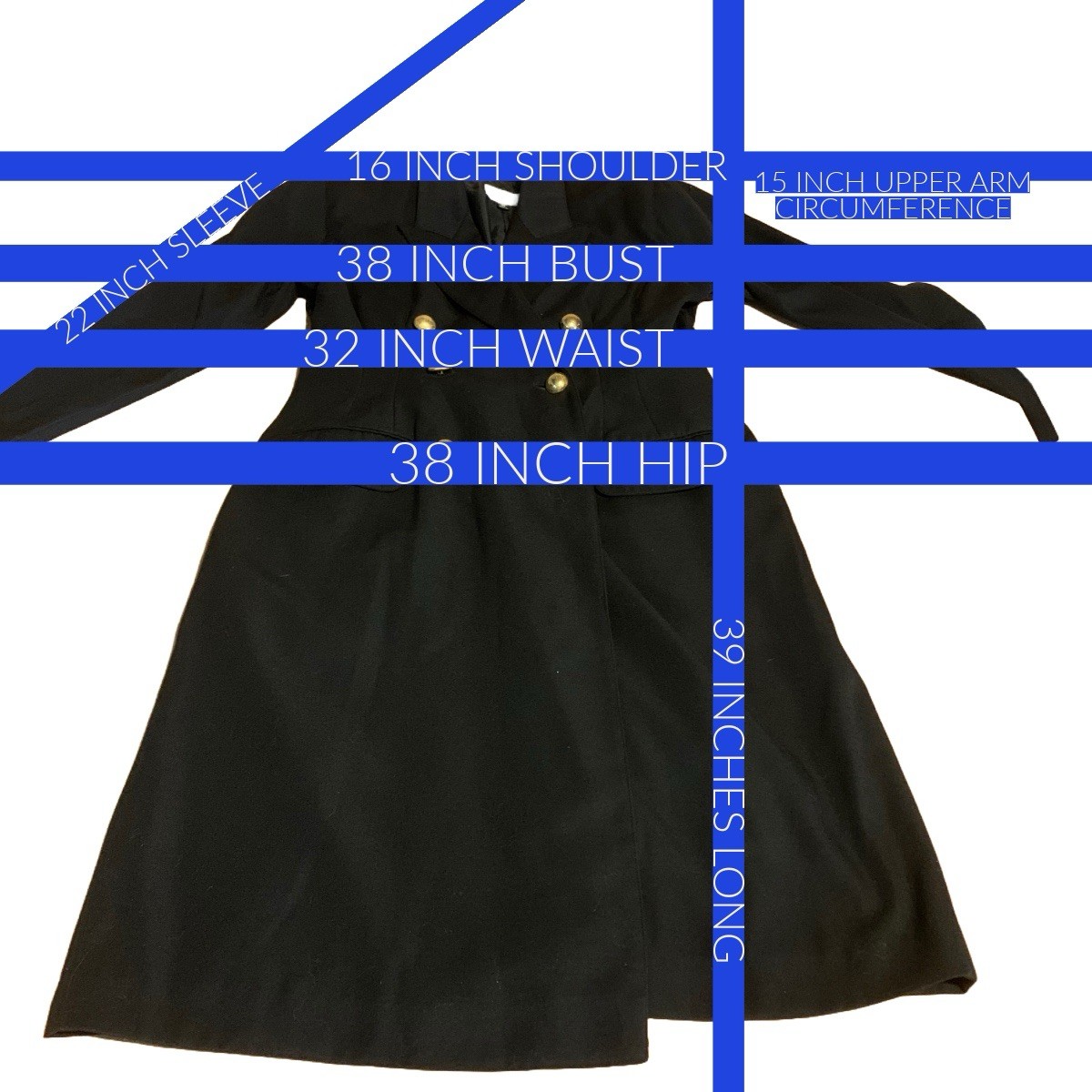 VINTAGE 1990’S KASPER FOR ASL BLACK JACKET DRESS SIZE 10P