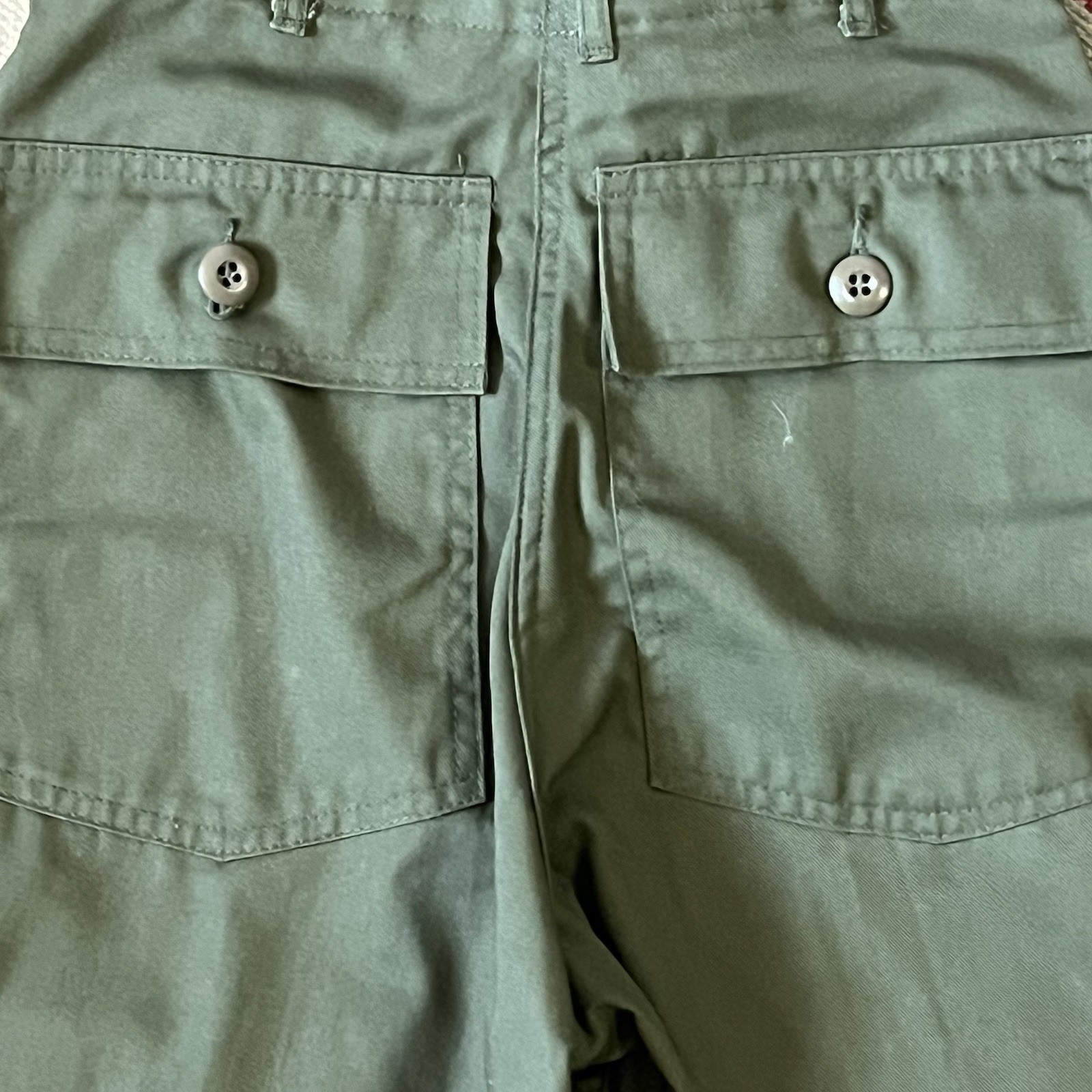 Vintage 70s US Army Military Cotton Sateen Utility Pants Women’s 24×31