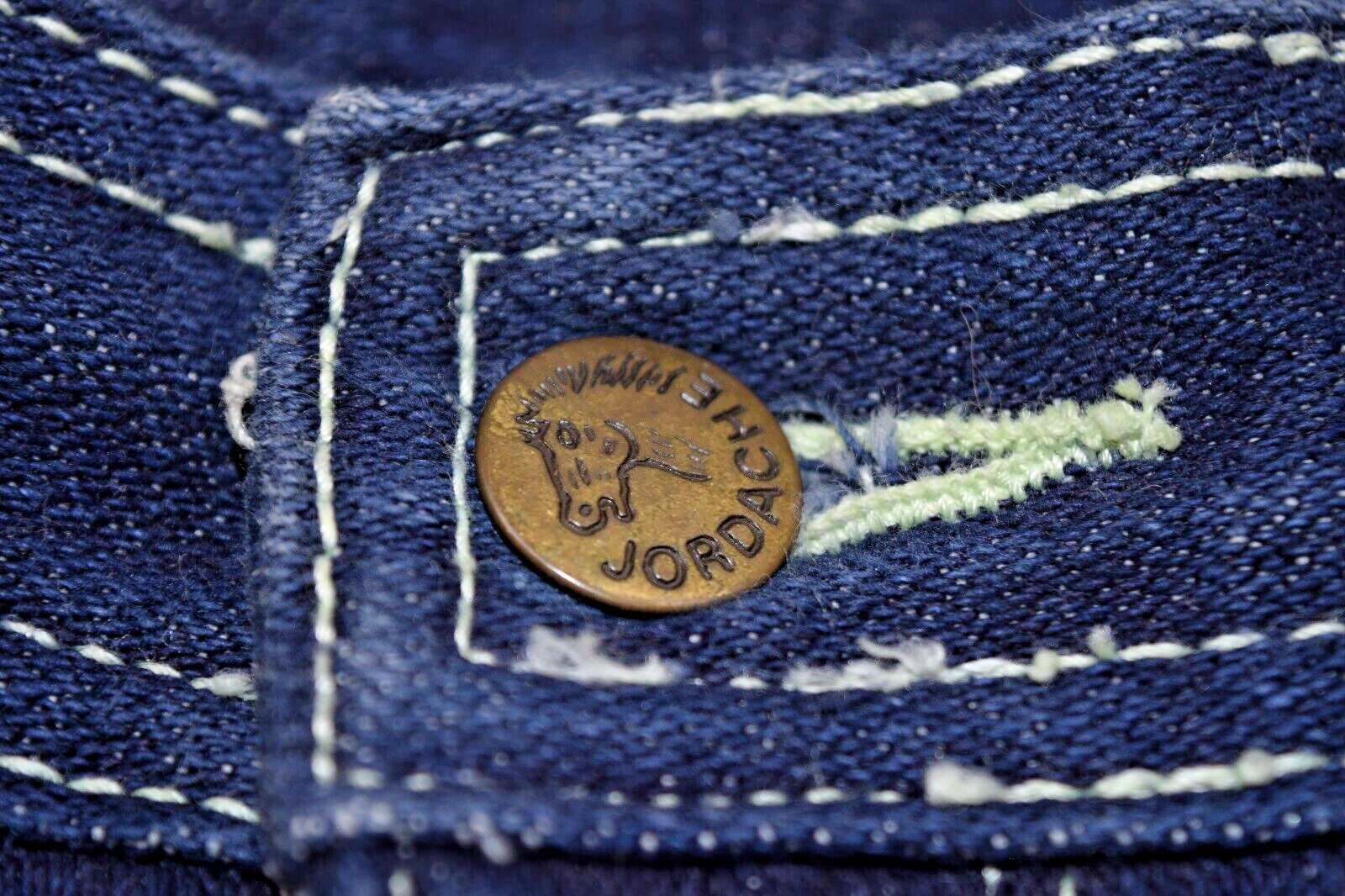 Vintage Jordache Jeans 28 x 33 70s Blue Wash White Stitch Straight Leg Made USA