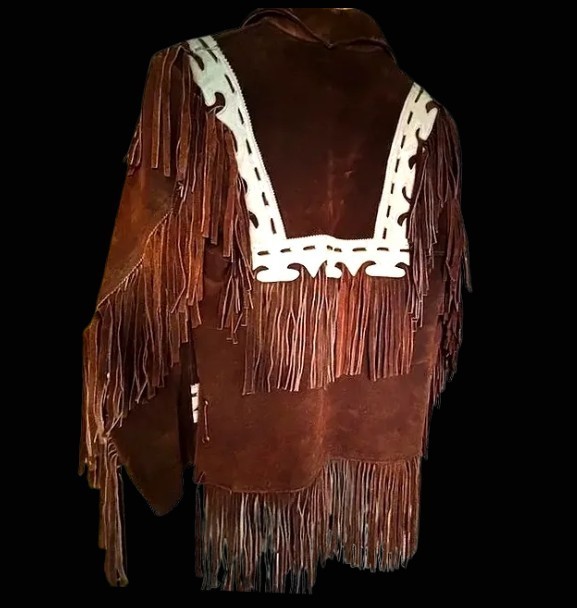 Vintage Argus Suede Fringe Jacket – c.1979 – Made in Mexico – Size 38 Regular