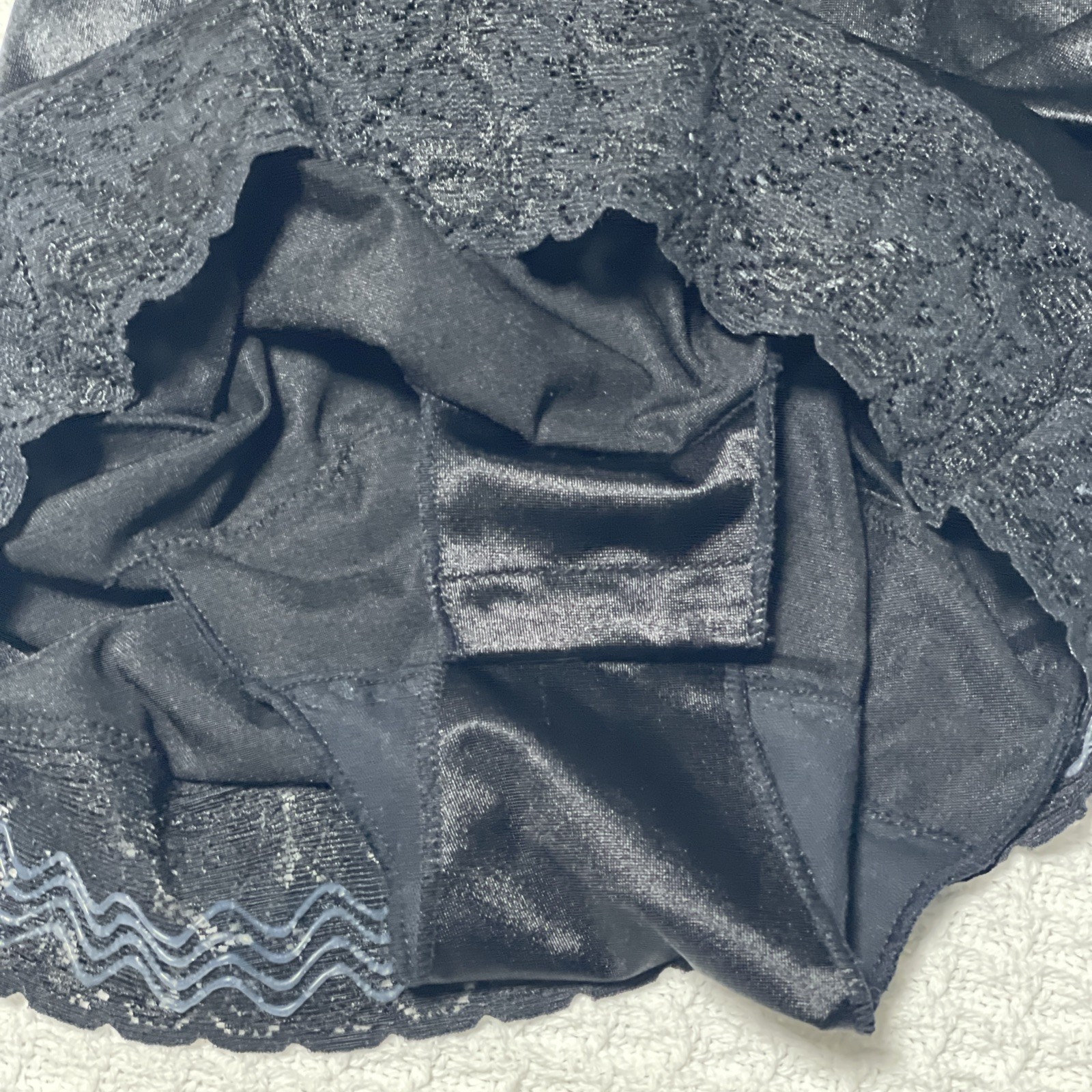 Vtg Subtract Black Push-Up Shapewear Body Suit Sz 36B Union Label 7879 Nylon