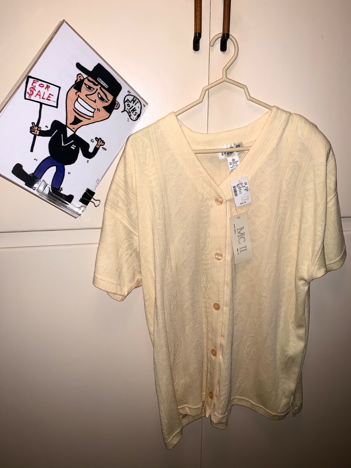 VINTAGE LADYS MC ll 2X SIZE TOP YELLOW COLOR THE BROADWAY NEW TAGS TV OVERSTOCK