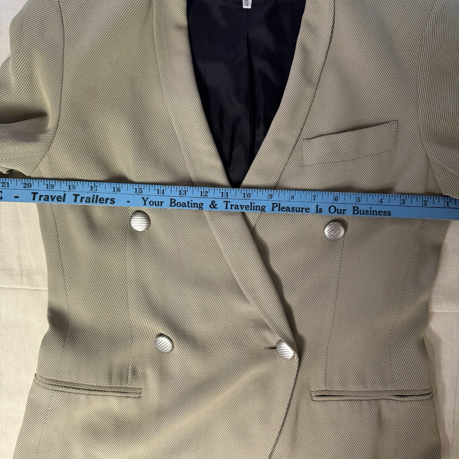 Vintage Giorgio Armani Le Collezioni Womens Double Breasted Blazer Size 10