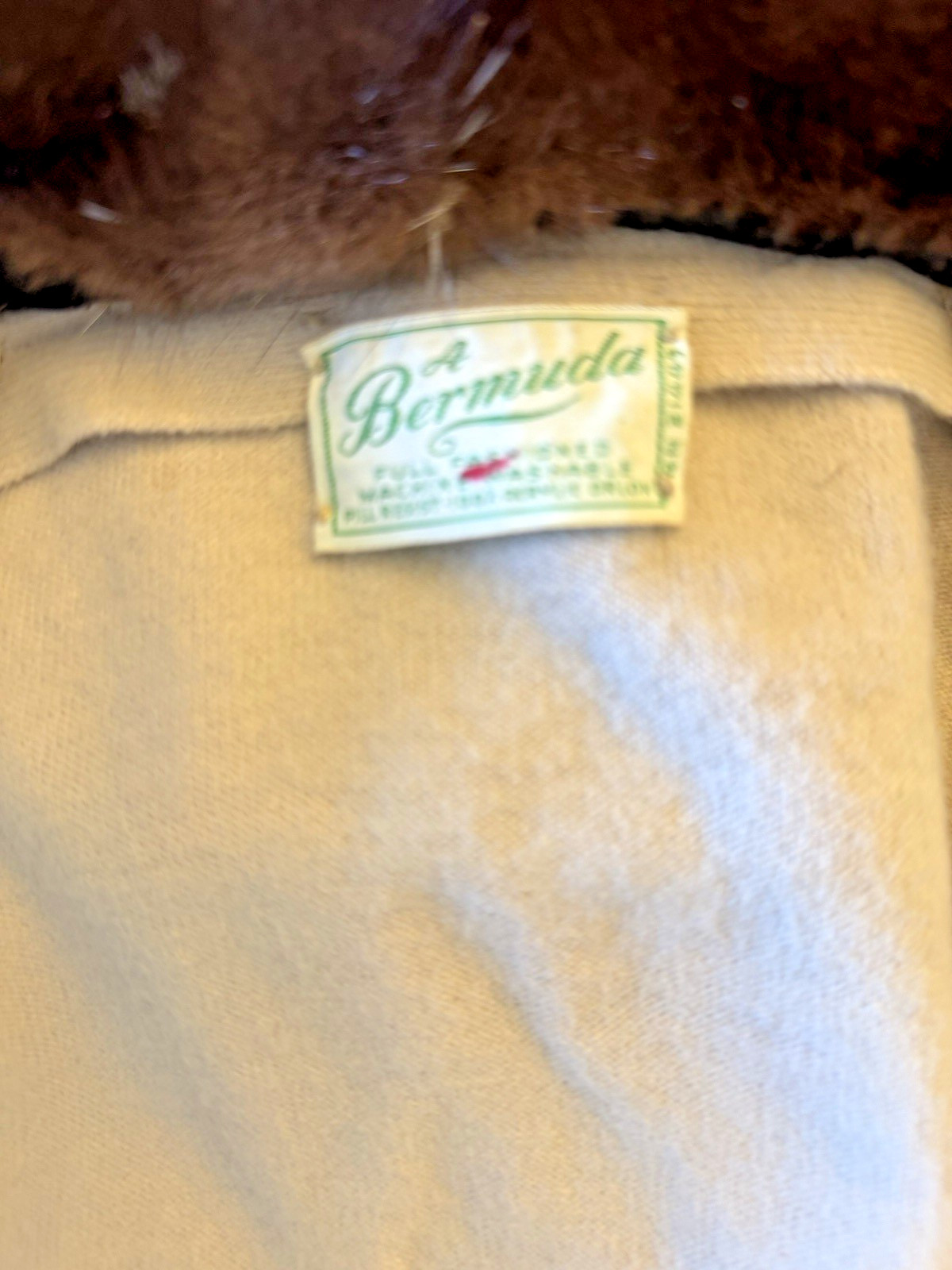 SWEATER BUTTON DOWN Vintage (S) With Mink Collar EUC