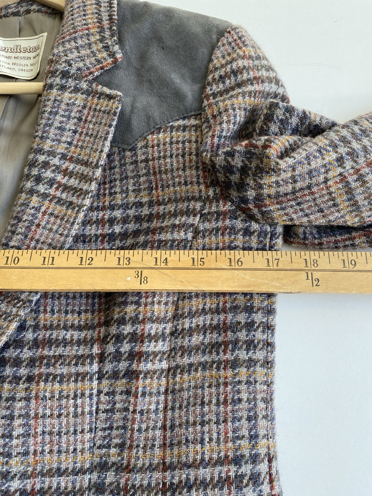 Vintage Pendleton High Grade Western Wear 34 Wool Suede Blazer Jacket