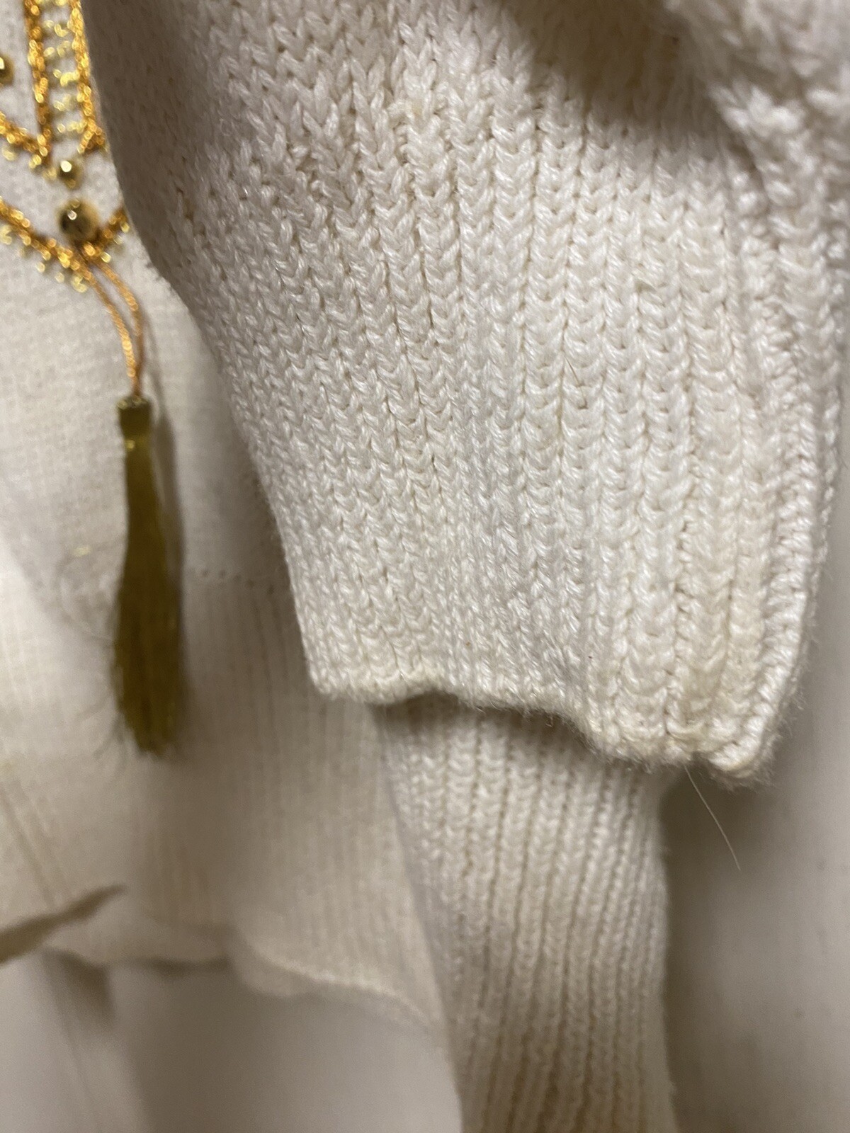 Absolutely Fabulous 1987 Gold Embellished Bonnie & Company Fashions Inc Sweater