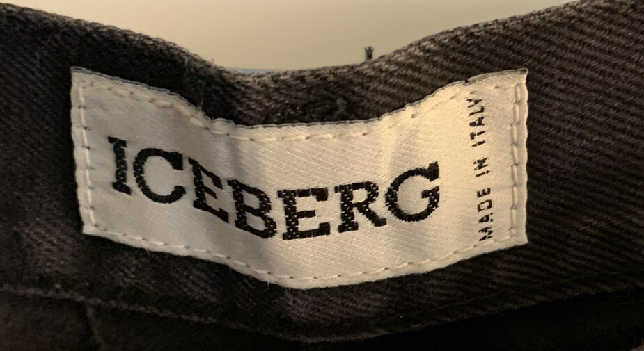 Vintage Iceberg Women’s 10 Jeans Denim 1990’s Drip Size EU 40 S Black Distressed