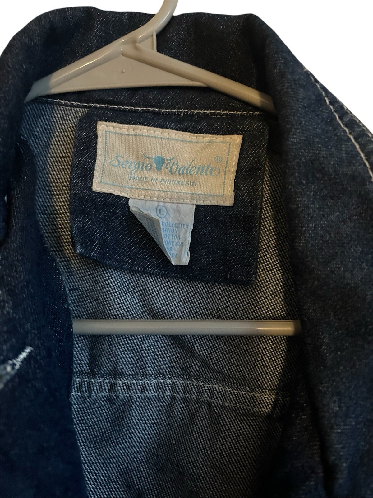 Sergio Valente Vintage 80s Cropped Denim Jacket Women’s Blue Size L