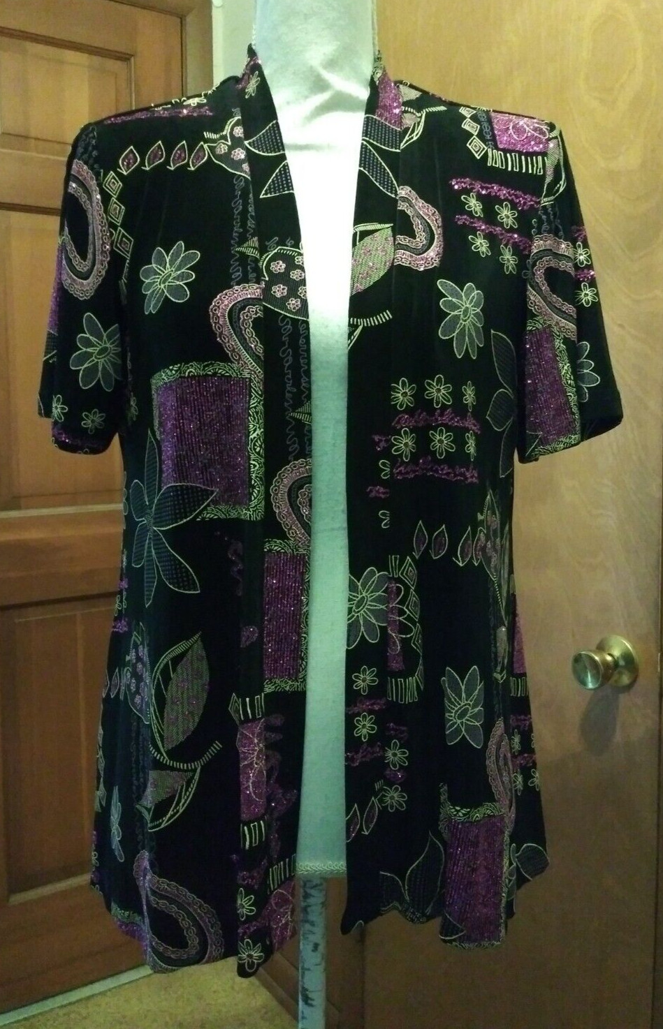 R & M Richards Petite Size 12P Bling Balero No Close Bright 26″ Long