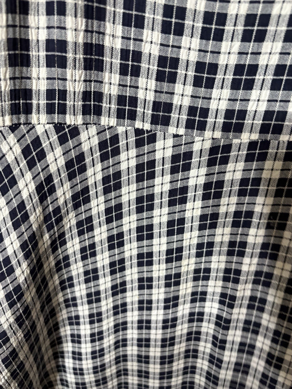 VTG 90s y2K Limited London Paris NY Blue Plaid GINGHAM DROP WAIST MAXI Dress S