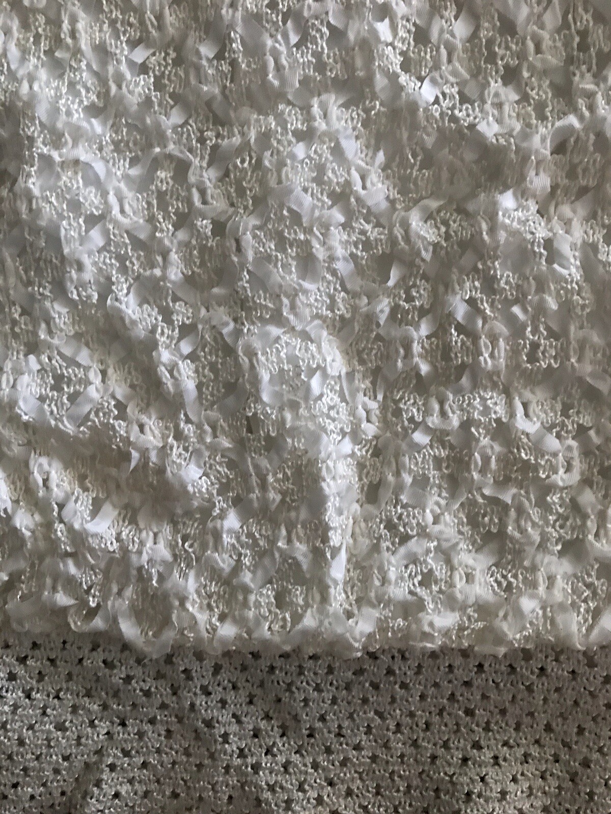 vtg 60s Alice Stuart cream knitted blouse