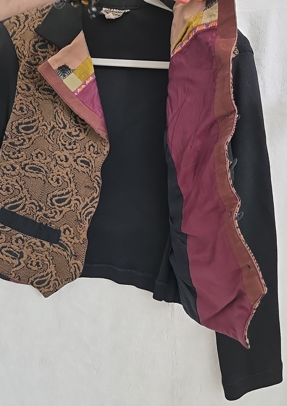 Womens Blazer / Vest with sleeves by LA BONNE RENOMMEE See measurments Vintage