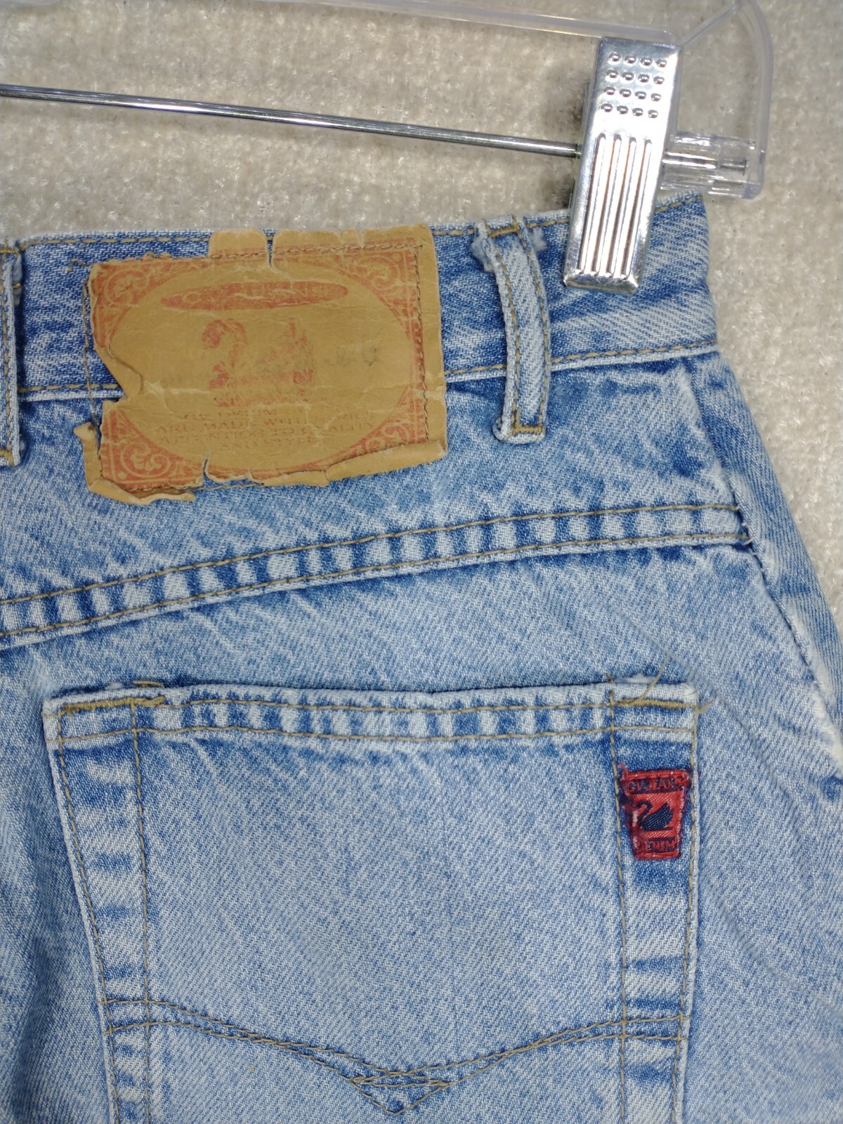 Vtg Y2K Gloria Vanderbilt Sz 8 Stone Wash High Waisted Denim Mom Shorts 24×7