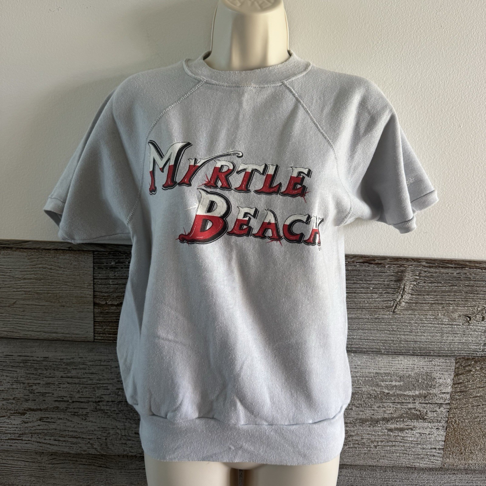 Vintage Wrangler Myrtle Beach Short Sleeve Sweatshirt Raglan Size Medium (N1)