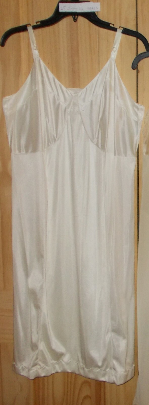 Womens FULL SLIP White Ivory Beige Navy or Black Sm Med Lrg XL Nylon / Cotton
