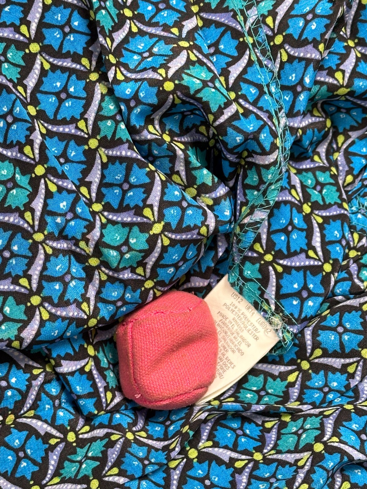 Vintage 80’s Lesie Fay Shirt Dress Sz lg Cute Print