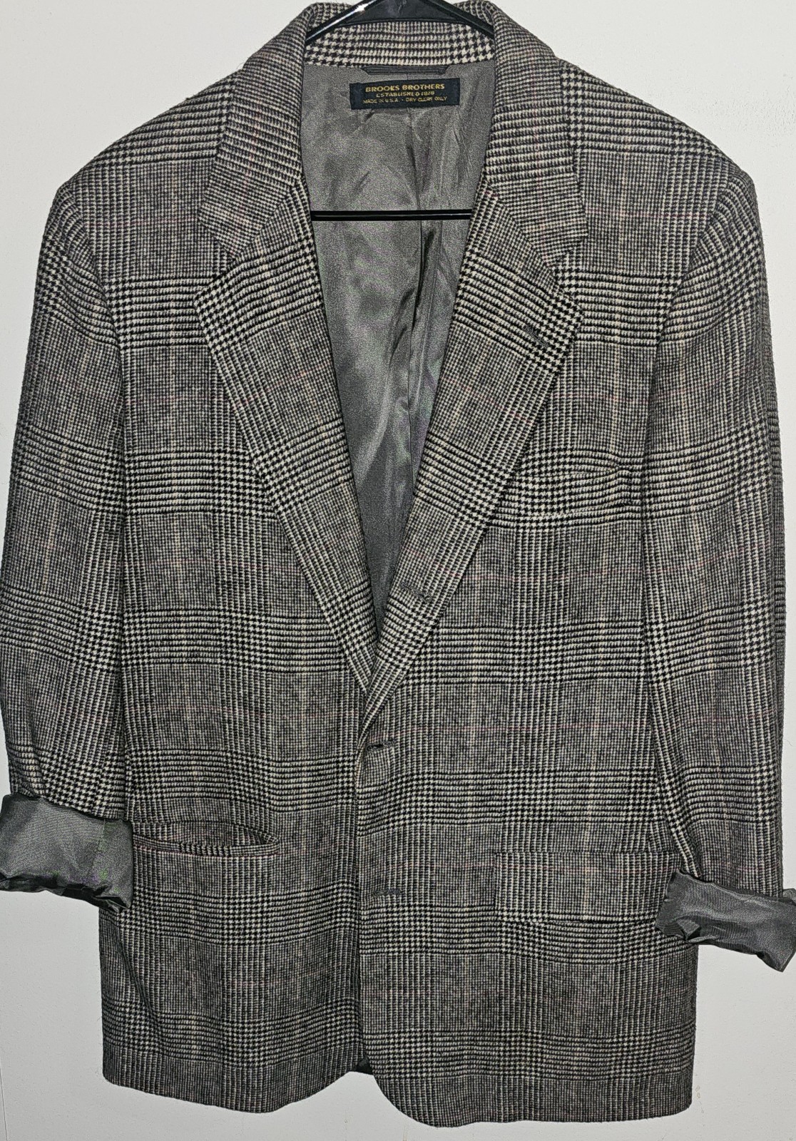 ✨ Brooks Brothers Vintage 100% Camelhair Glen Plaid Blazer | Made in USA Chic ✨