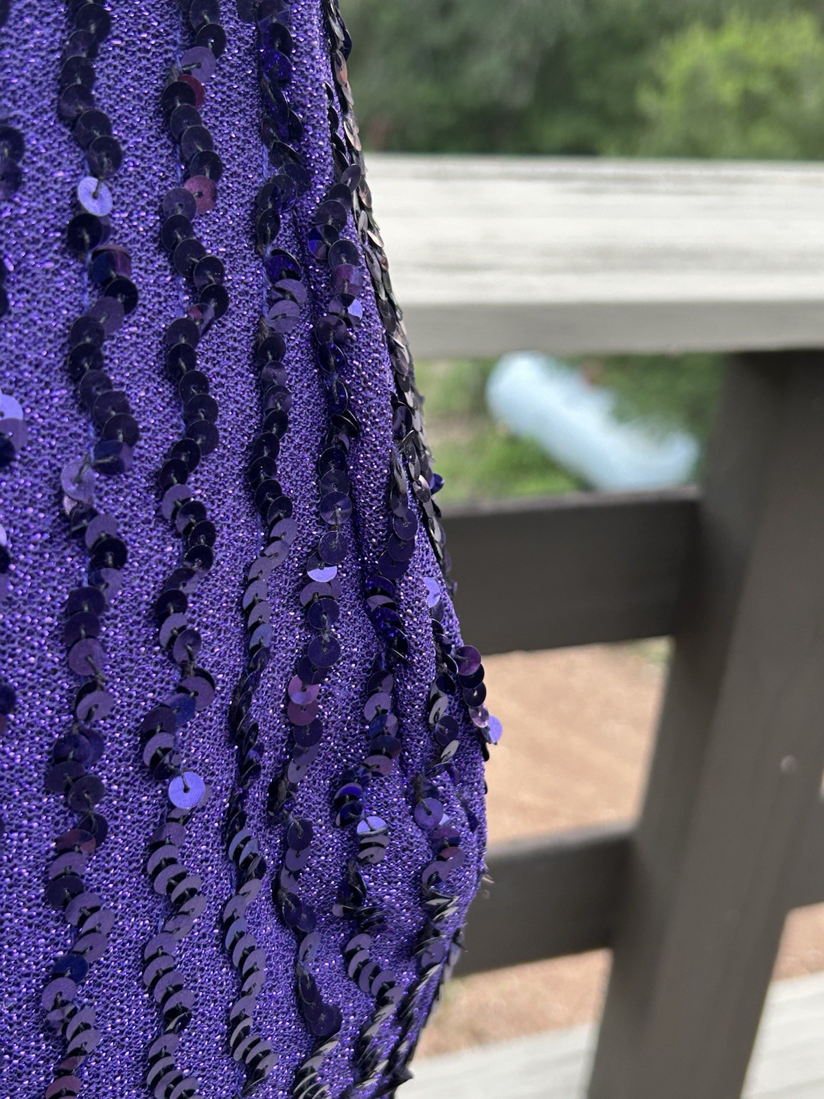 Vtg Purple Sequin Mini Dress Halter Top 90s 80s Glam Union Made Michelle Vincent