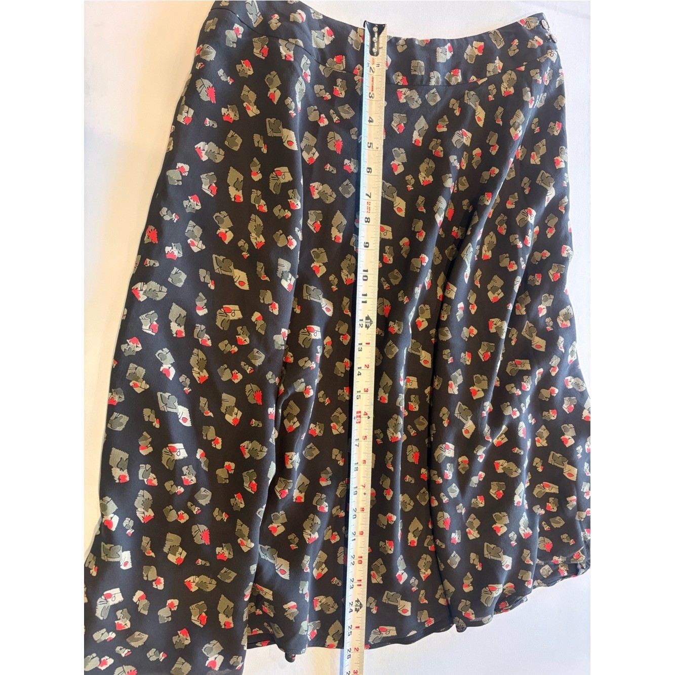 JONES NEW YORK Vintage 90s Brown Silk Button-Front Skirt Set Two Piece Size 6